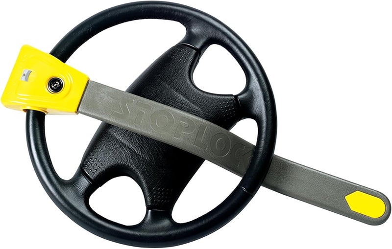 Stoplock HG 134-59 Original Steering Wheel Lock - Secure Car Anti-Theft Bar with LED and Keys, Black - Image 2