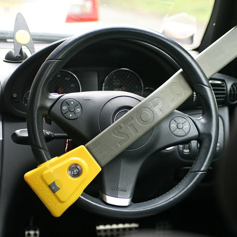 Stoplock HG 134-59 Original Steering Wheel Lock - Secure Car Anti-Theft Bar with LED and Keys, Black - Image 5