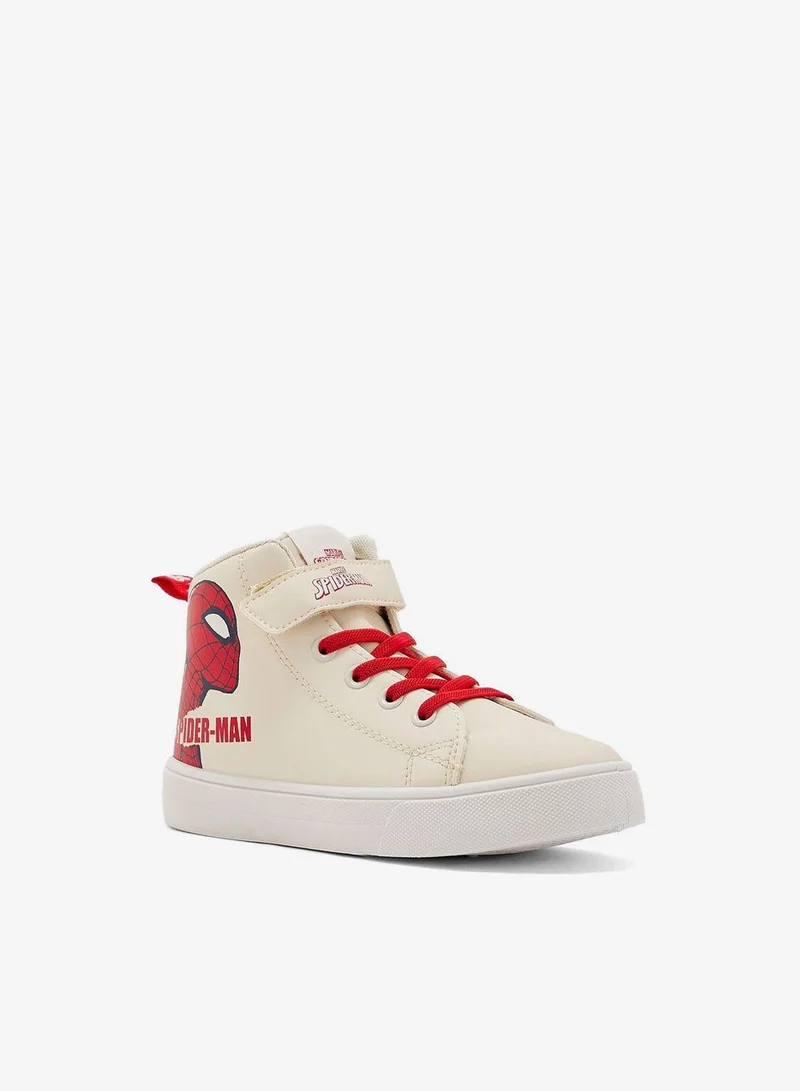 Comic Kicks by UrbanHaul Kids Marvel Spiderman High Top Sneakers