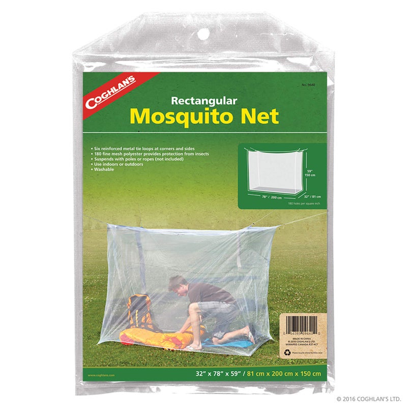 Coghlan's 9640 32x78 Mosquito Bed Net, Multicolor, single wide / 180-mesh - Image 1