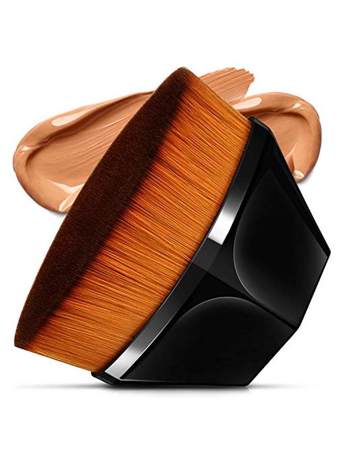 Foundation Makeup Brush, Flat Top Kabuki Brushes For Blending Liquid, Mixed Liquid Cream or Flawless Powder Cosmetics for Face Body Cosmetic Tool with Bonus Protective Case - Image 1