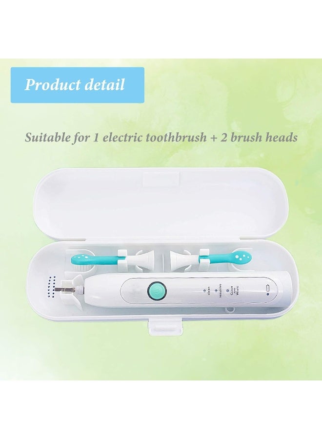 Hovesty 2 Pcs Electric Toothbrush Travel Case Portable Toothbrush Holder for OralB Pro and Other Electric Toothbrush Set by Hovesty BlueWhite - Image 3