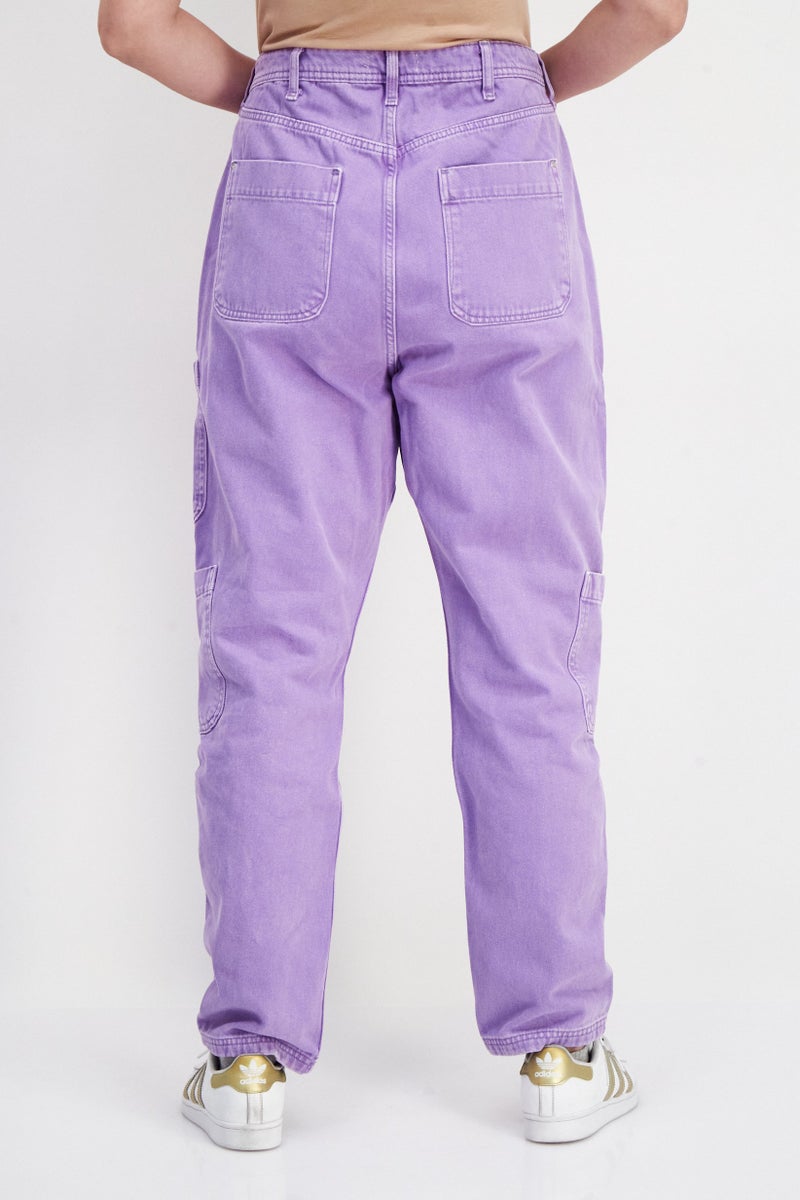 RIVER ISLAND Women Regular Fit Plain Non-Stretchable Short Jeans, Purple  - Image 2