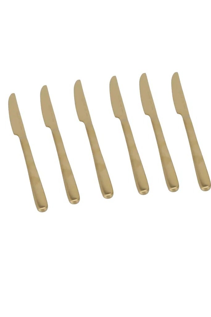 السيف غاليري طقم ادوات مائدة إيبيزا استيل السيف غاليري، سادة، 30 قطعة - ذهبي - Image 4