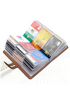 Excefore Credit Card Holder, Business Card Organizer Credit Cards Protector with 96 Card Slots RFID Blocking Business Cards Holder for Managing Your Different Cards to Prevent Loss or Damage (Black)  - Image 1