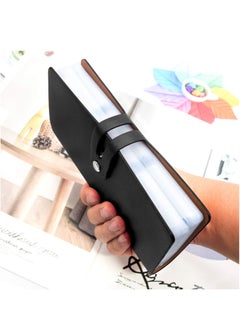 Excefore Credit Card Holder, Business Card Organizer Credit Cards Protector with 96 Card Slots RFID Blocking Business Cards Holder for Managing Your Different Cards to Prevent Loss or Damage (Black)  - Image 4