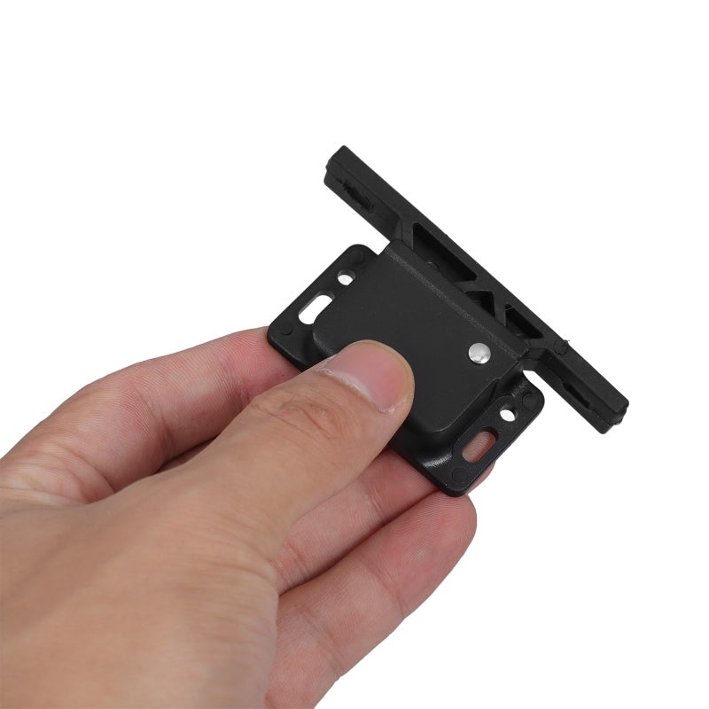 Rv Drawer Latches And Catches 2 Set Rv Cabinet Door Replacement Latch With 8 Screws And 10 Double-Sided Adhesive For Motor Home Office Cabinet Drawer Black - Image 4