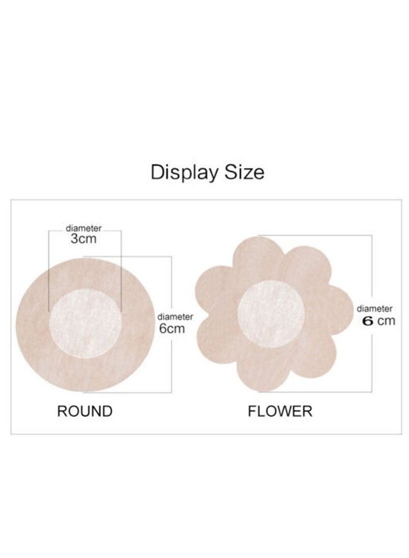 MARGOUN 10 PACKS of Reusable Nipple Cover for Breast Lifting Invisible Self Adhesive Breast Pads Breathable - Image 3