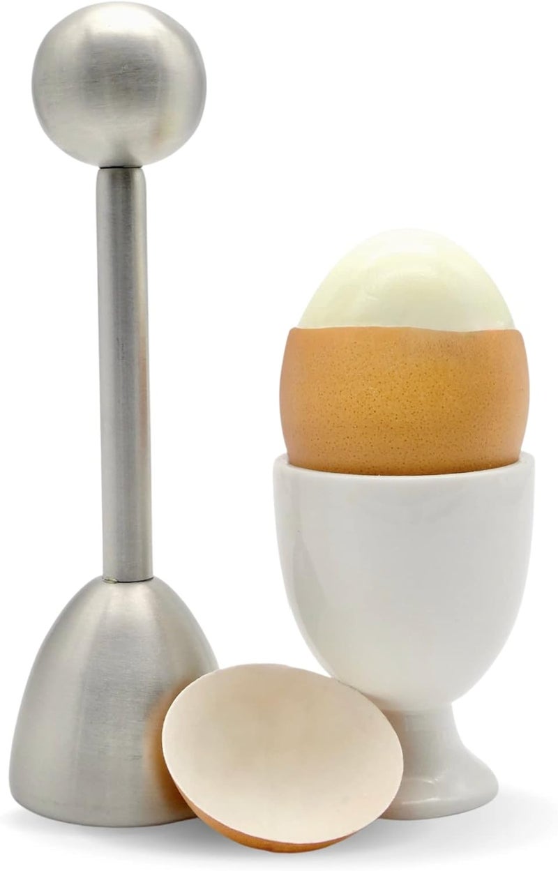 ICO Stainless Steel Egg Topper and Perfect Egg Opener for Soft Boiled Eggs, Egg Cracker for Hard Boiled Eggs - Image 1