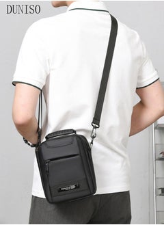 DUNISO Compact Crossbody Bag for Men Waterproof Handbag Multipurpose Shoulder Bag with Buckle Multi-pocket Everyday Carry Bag Sling Bag for Travel Work Sports  - Image 1