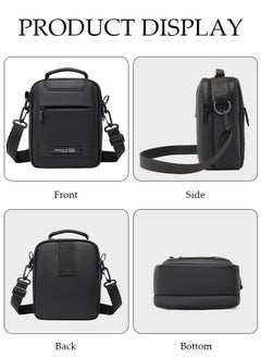 DUNISO Compact Crossbody Bag for Men Waterproof Handbag Multipurpose Shoulder Bag with Buckle Multi-pocket Everyday Carry Bag Sling Bag for Travel Work Sports  - Image 2