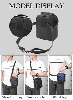 DUNISO Compact Crossbody Bag for Men Waterproof Handbag Multipurpose Shoulder Bag with Buckle Multi-pocket Everyday Carry Bag Sling Bag for Travel Work Sports  - Image 5