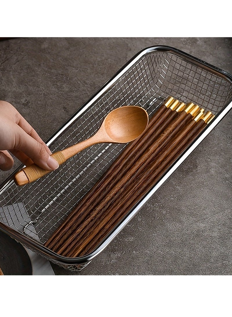 1PC stainless steel chopstick basket - easy to store and disinfect tableware  - Image 1