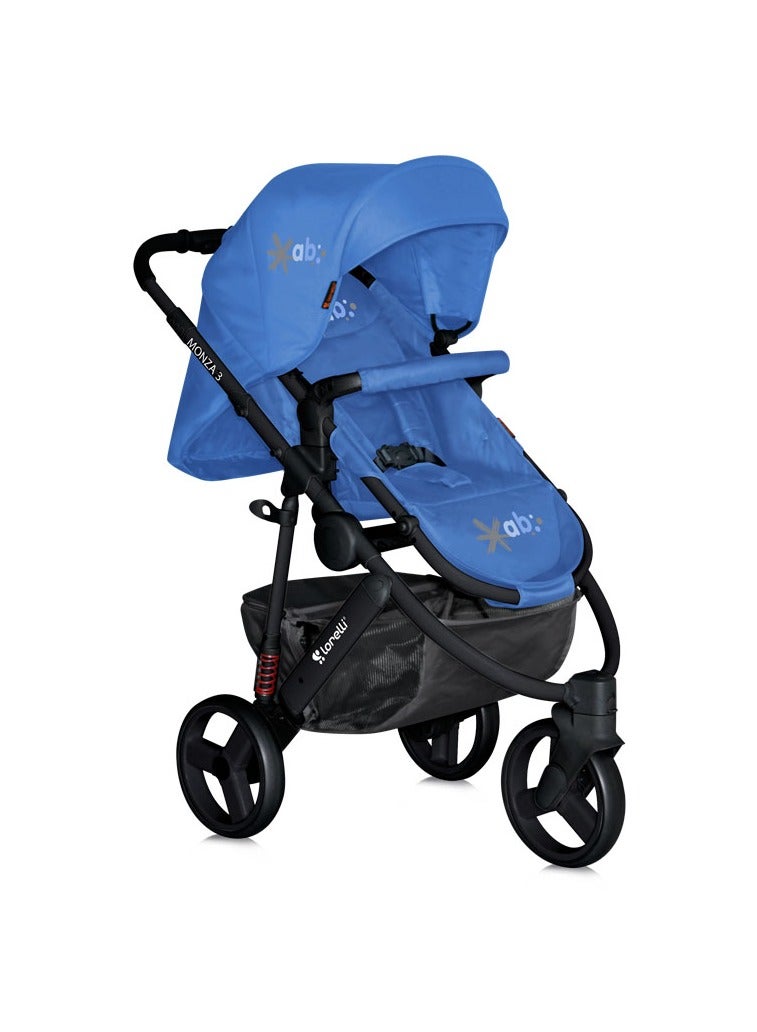 لوريلي عربة أطفال مونزا 3 2 في 1 لون أزرق - Image 2