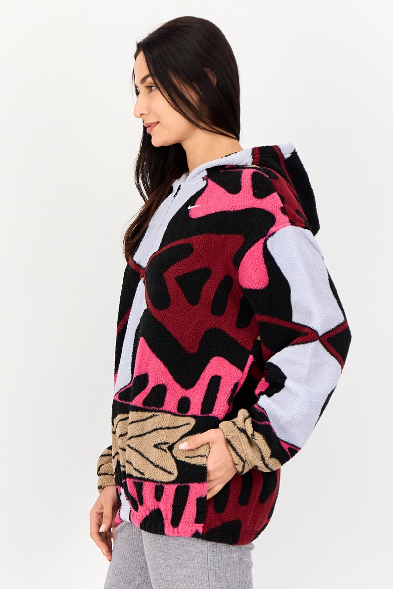 Nike جاكيت شيربا خارجي رياضي للنساء، متعدد الألوان - Image 3