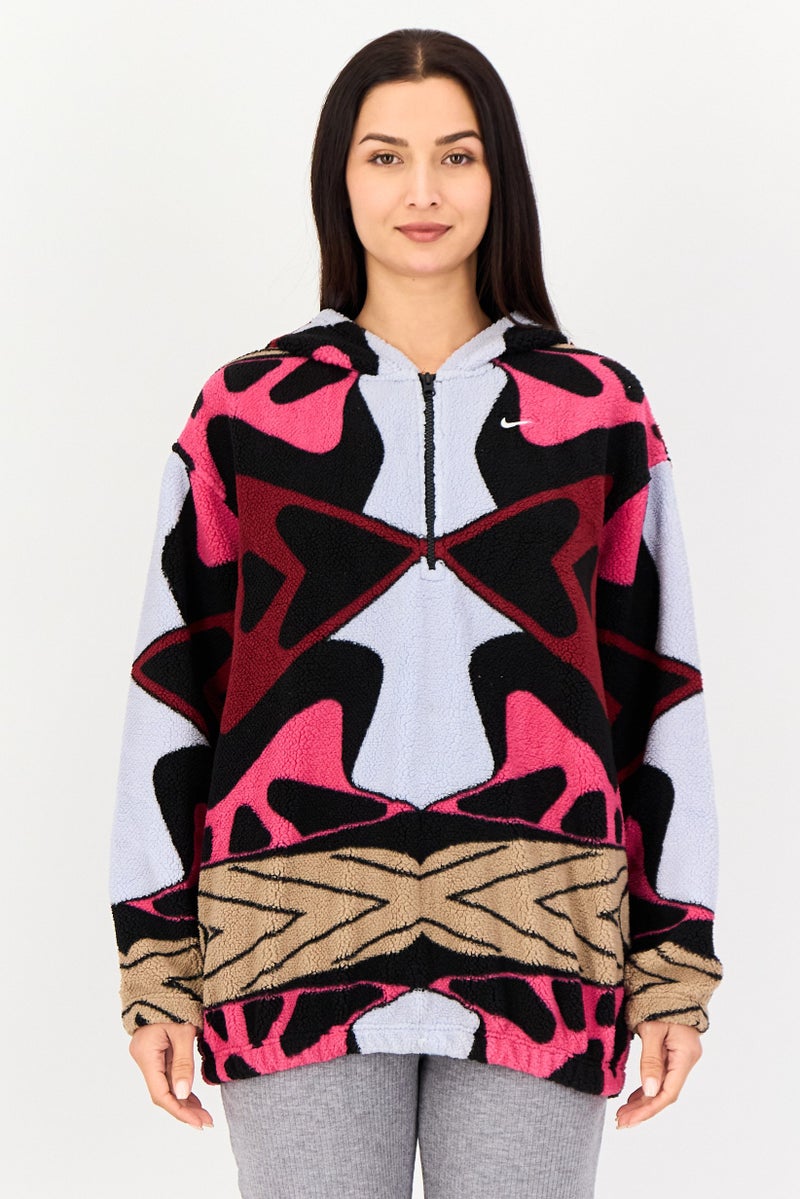 Nike جاكيت شيربا خارجي رياضي للنساء، متعدد الألوان - Image 1