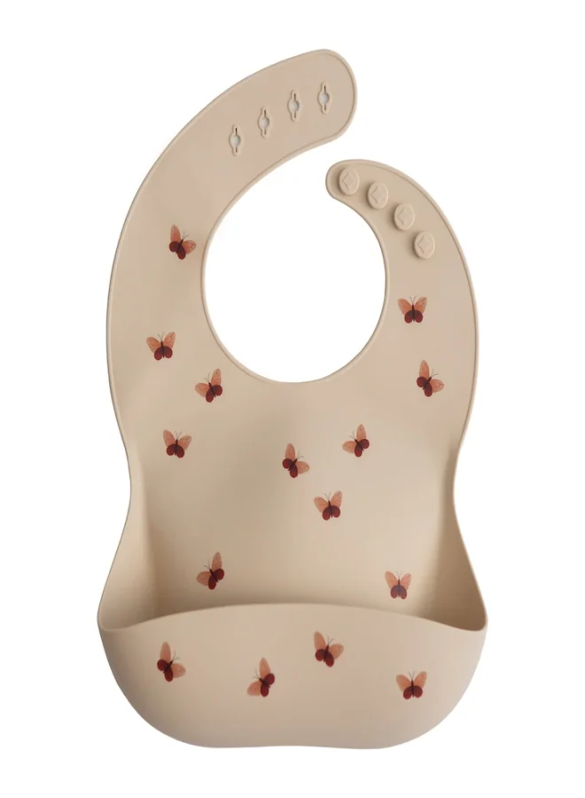 mushie Silicone Bib Butterflies