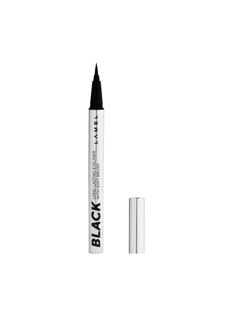 LAMEL Black Eyeliner with Soft Brush № 401 & Cult Lift & Volume Mascara №401 Bundle - Image 2