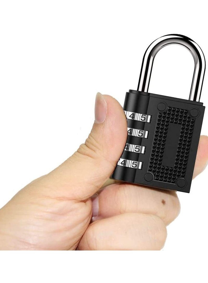 Combination Padlock Waterproof Padlock with Code (2 Pack Black) - Image 5