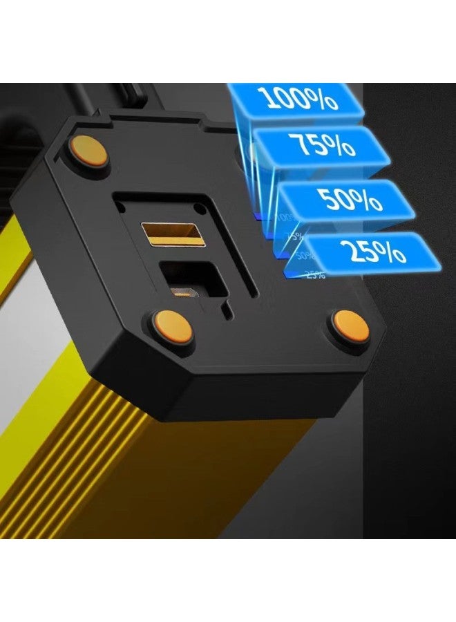 مصباح يدوي Savage LED محمول للتخييم في الهواء الطلق وشحن الطوارئ متعدد الوظائف للتحكم في الفيضانات - اللون: Z18-p70 أضواء جانبية حمراء وزرقاء وأضواء تحذير - مزود بحزام كابل بيانات ورأس شحن - Image 5