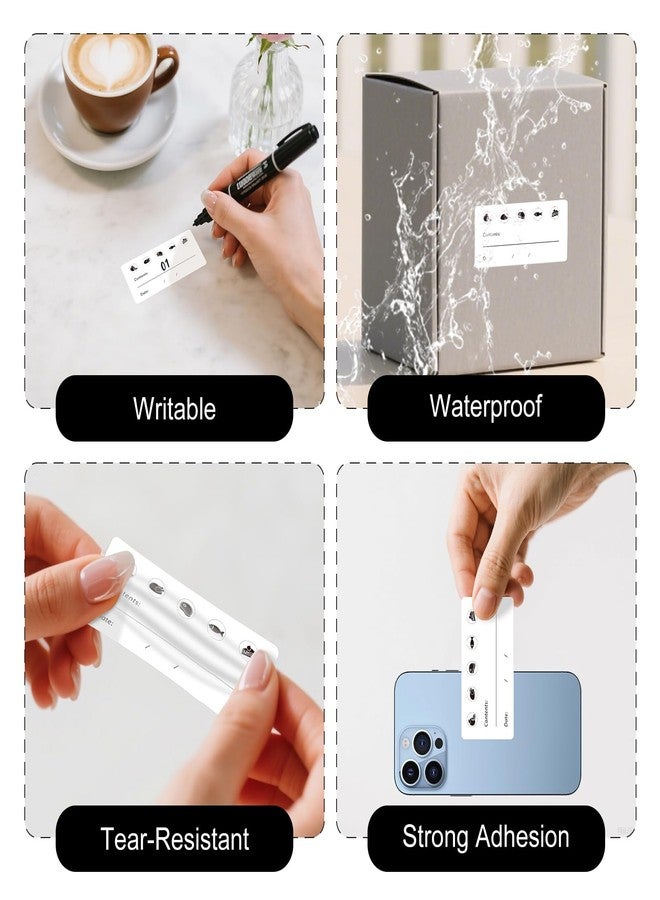 YIKIADA 500 PCS Food Labels 1.2 x 2.4 Inches Waterproof Vinyl Date Stickers - Image 3