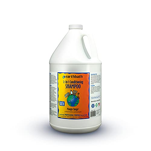 earthbath Mango Tango 2in1 Conditioning Shampoo Cruelty Free Dog Shampoo and Conditioner Made in USA Gentle Dog Conditioner Best Puppy Shampoo Puppy Supplies Safe Dog Wash 128 Oz 1 Pack - Image 1