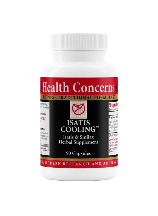Health Concerns Isatis Cooling Formula - Respiratory Support Supplement - 90 Capsules - Image 1