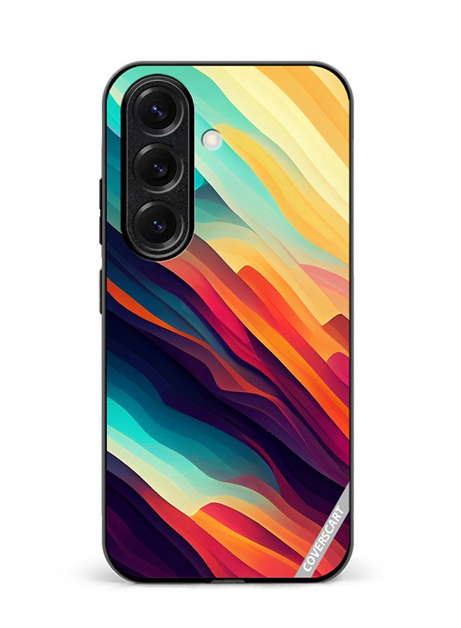COVERSCART Protective Case Cover For Samsung Galaxy S25 Abstract Colourful  With Gradient Patterns Design Multicolour