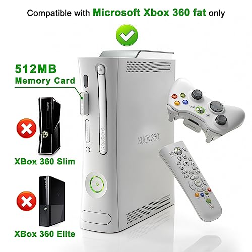 OSTENT 512M Memory Card Unit Storage Space for Microsoft Xbox 360 Original Fat Version Video Games - Image 5