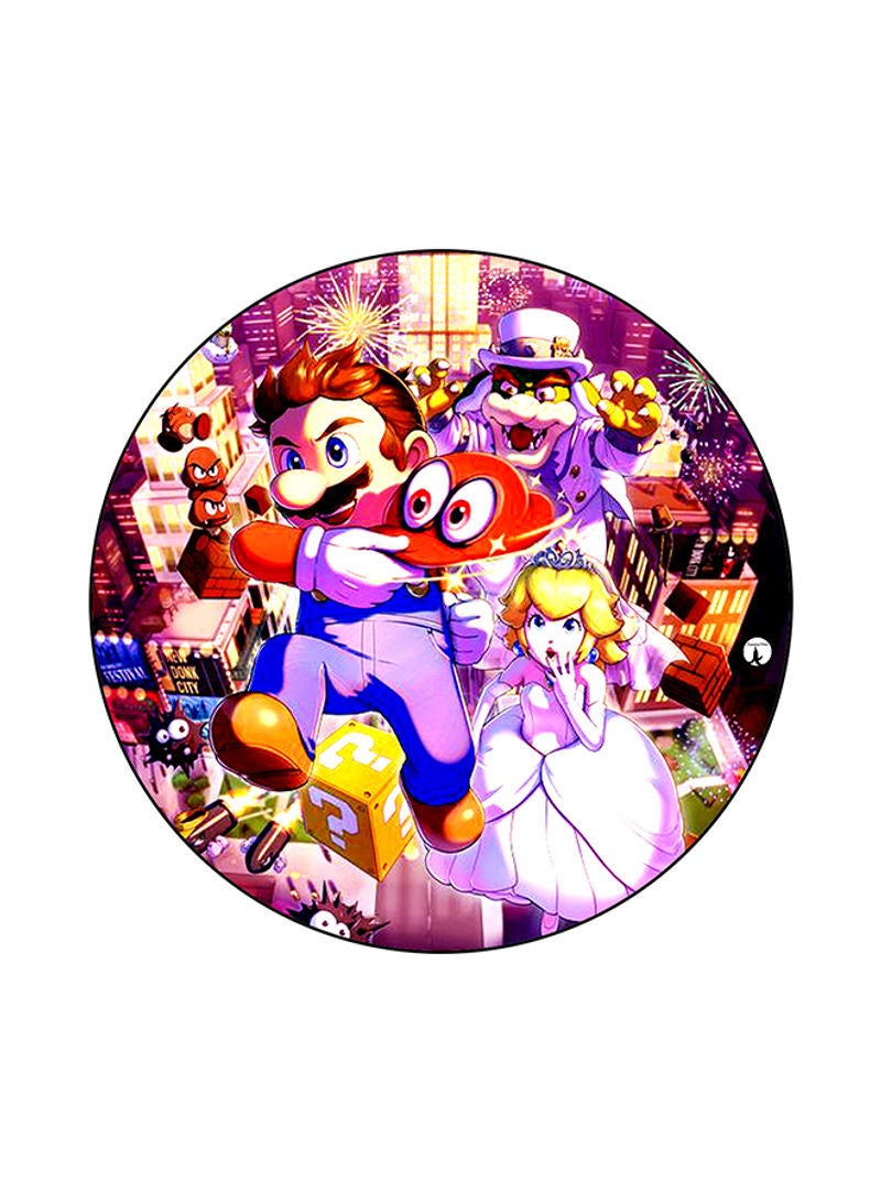 RKN Printed Round Mouse Pad Multicolour