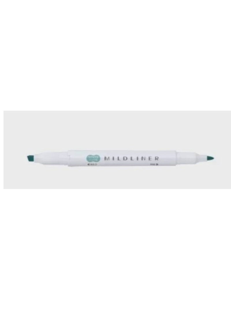 ZEBRA 1 Piece Mildliner Highlighter Mild Smoked Blue  - Image 1