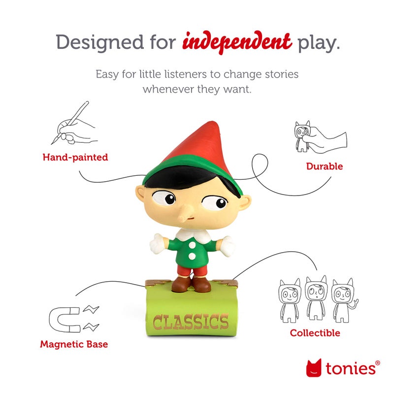 Tonies Favorite Classics: Pinocchio & Other Classic Stories Audio Toy Figurine - Image 2