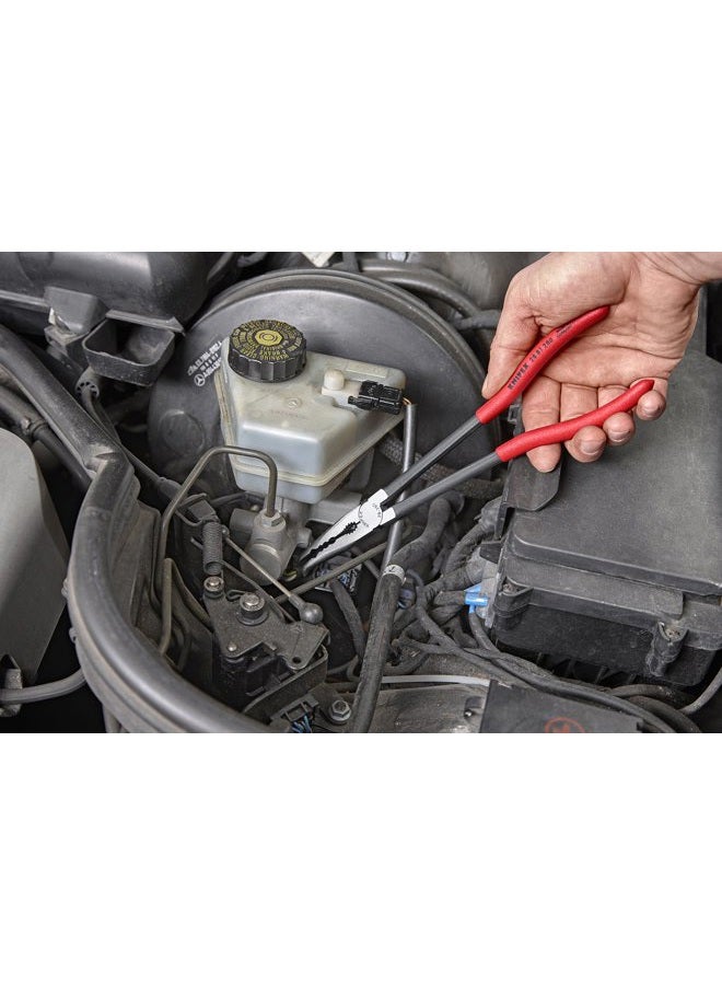 KNIPEX Tools - Extra Long Needle Nose Pliers, 45 Degree Angled Jaws (2881280) - Image 3