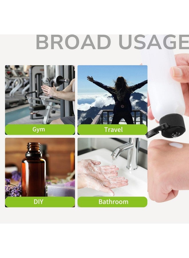 ليزا بيك زجاجات سفر LISAPACK سعة 3.4 أونصة لمستحضرات التجميل، 5 عبوات سفر للشامبو معتمدة من إدارة أمن النقل، زجاجات بلاستيكية فارغة بحجم السفر (100 مل، شفافة) - Image 5