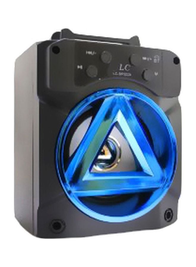 LC BT Portable Speaker with LED Light USB TF AUX and Rechargeable Battery
