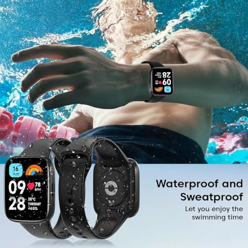 Sounce Soft Silicone Classic Strap Bands for Redmi Watch 3 Active Smart Watch Only, Comfort and Flexible Straps for Men Women and Boys & Girl - Image 3