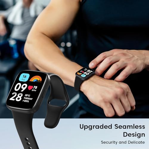 Sounce Soft Silicone Classic Strap Bands for Redmi Watch 3 Active Smart Watch Only, Comfort and Flexible Straps for Men Women and Boys & Girl - Image 5