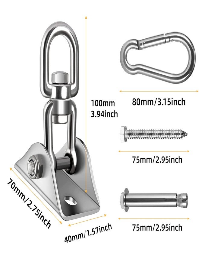 HOMPER Hammock Hanging Kit, 1000 lb Capacity Heavy Duty 360° Rotate Swing Hooks for Chair, Yoga, Outdoor Patio Porch - Image 3