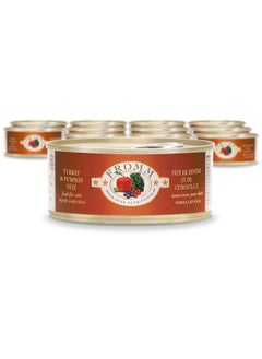 فروم طعام القطط من شركة Fromm Four-Star Nutritionals بنكهة الديك الرومي واليقطين - طعام قطط رطب ممتاز - وصفة الديك الرومي - علبة (12) علبة سعة 5.5 أونصة  - Image 1
