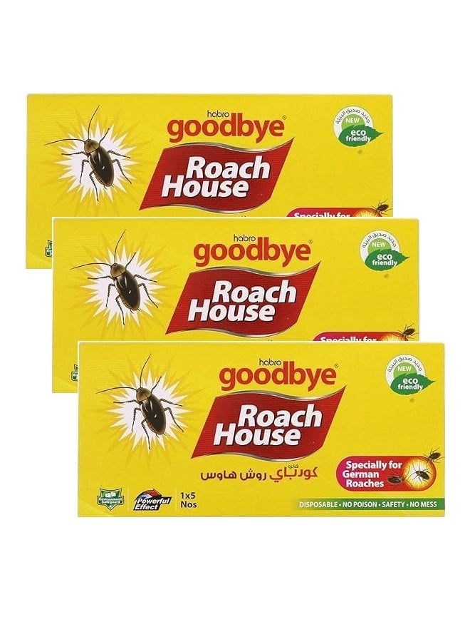 جودباي صراصير بيت الصراصير ومصائد غراء الحشرات حزمة من 3 - Image 1