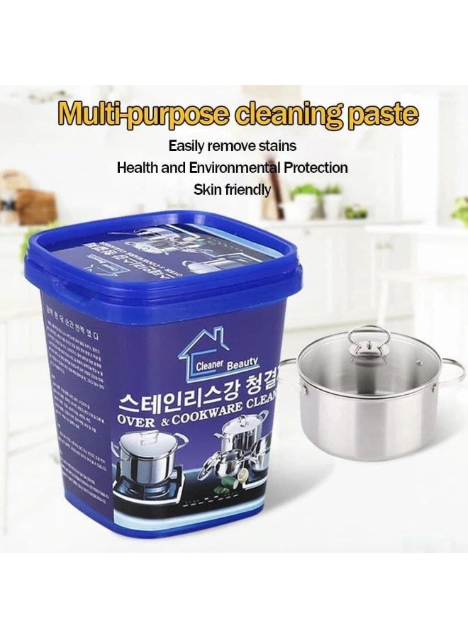Cooking Pots and Oven Cleaning Paste, Rust Remover, Powerful Stain, Grease, and Rust Cleaner, Multipurpose, Suitable for Kitchen, Bathroom, Home, and Household Materials Multicolour - Image 1
