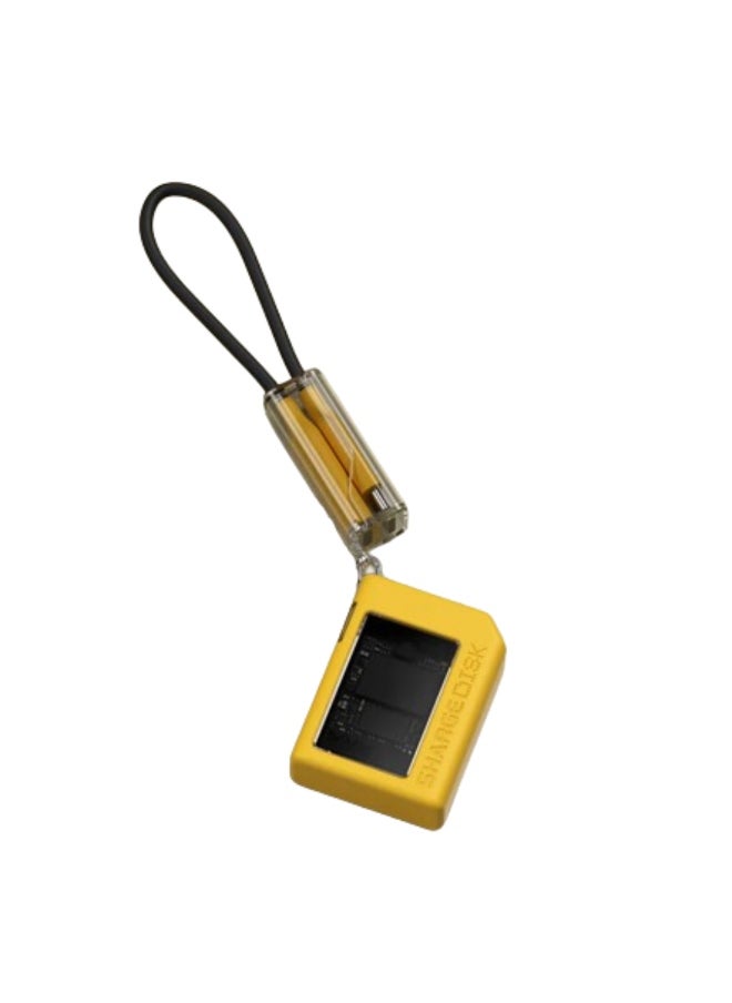 SHARGE Sharge Disk M.2 NVMe SSD Enclosure with Active Cooling System, 10Gbps USB C 3.2 Gen2, Enclosure NVMe Reader Supports M Keys and Size 2230 SSDs, Yellow  - Image 2