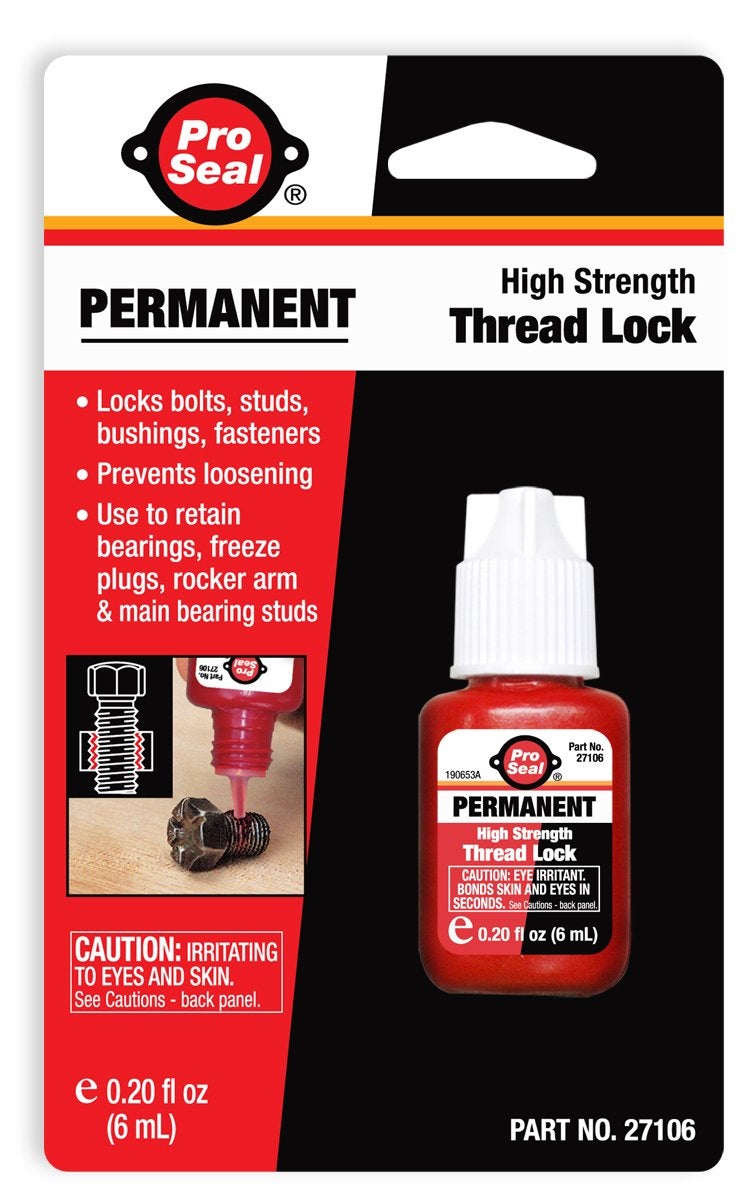 SealPro Pro-Seal Permanent Threadlocker, 6mL Bottle, Red (27106) - Image 4