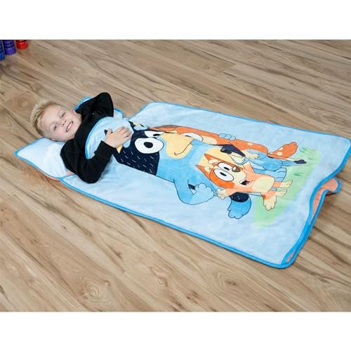 Bluey Kids Nap-Mat Set – Includes Pillow and Plush Blanket – Great for Boys or Girls Napping During Daycare or Preschool - Fits Young Children Aged 3-5 - Image 5