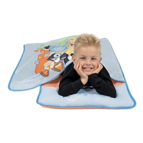 Bluey Kids Nap-Mat Set – Includes Pillow and Plush Blanket – Great for Boys or Girls Napping During Daycare or Preschool - Fits Young Children Aged 3-5 - Image 4