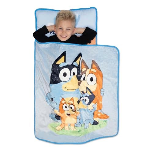 Bluey Kids Nap-Mat Set – Includes Pillow and Plush Blanket – Great for Boys or Girls Napping During Daycare or Preschool - Fits Young Children Aged 3-5 - Image 3