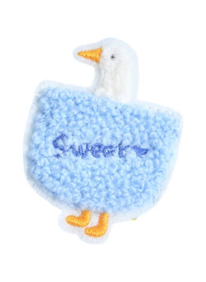 Grace Soft Skin-Friendly Children'S Small Towel, Sweet Duck Cartoon Sticker, Girls' Face Towel, Pack Of Four - Image 1