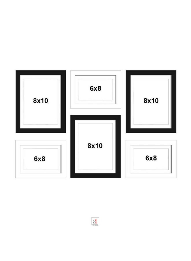 Art Street Set of 6 Black & White Wall Photo Frame, Picture Frame for Home Decor -Size-6x8, 8x10 inchs - pzsku/ZDD845304CF337E43D997Z/45/_/1740119462/b949306f-0c91-483d-b3ab-c007ddfa20d9