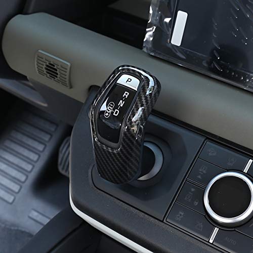 YIWANG Carbon Fiber Style ABS Car Center Gear Shift Head Cover Trim for Land Rover Defender 90 110 130 2020-2025 Auto Accessories (ABS-Carbon Fiber) - Image 5