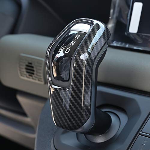 YIWANG Carbon Fiber Style ABS Car Center Gear Shift Head Cover Trim for Land Rover Defender 90 110 130 2020-2025 Auto Accessories (ABS-Carbon Fiber) - Image 3